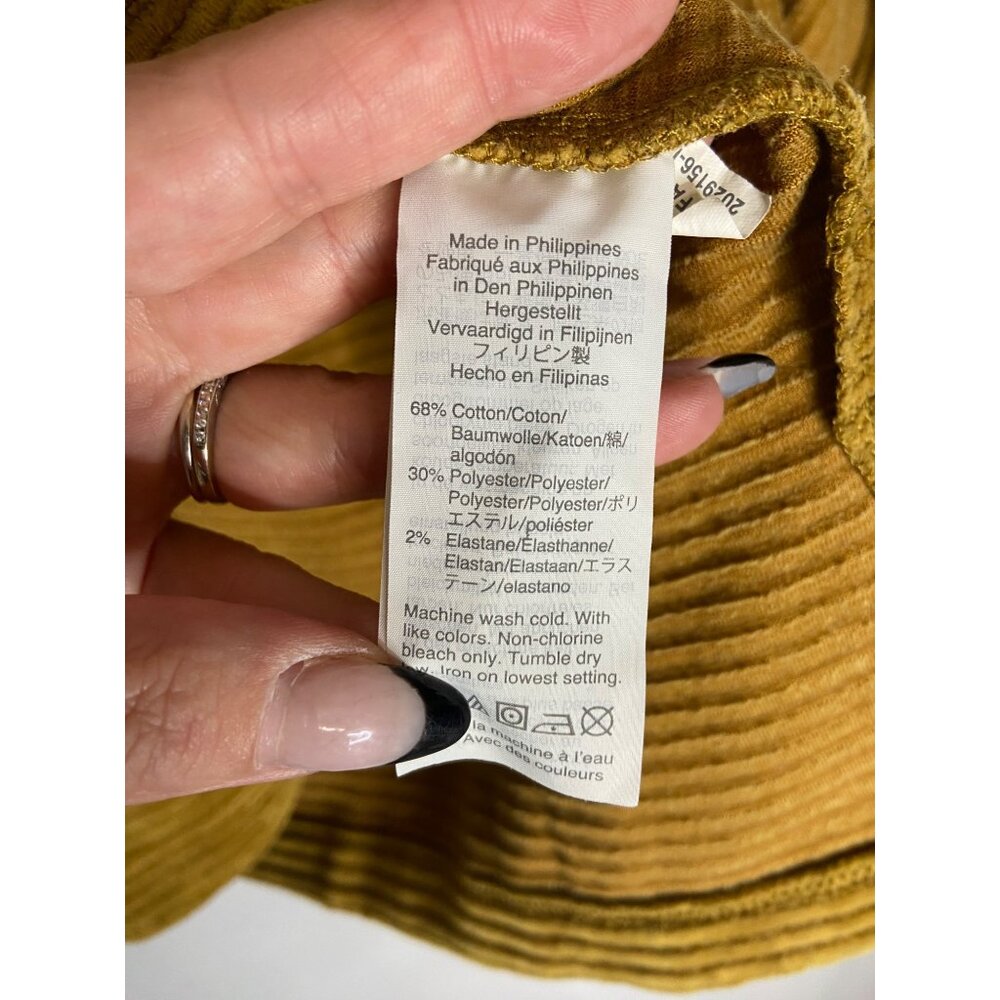 Madewell Texture & Thread Velour Corduroy Mock Neck Top-sz Large - Picture 5 of 9